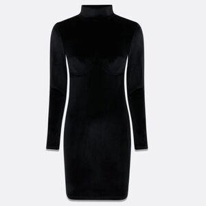 BRAND NEW Faith Connexion Black Velvet Balconette Dress in 38
